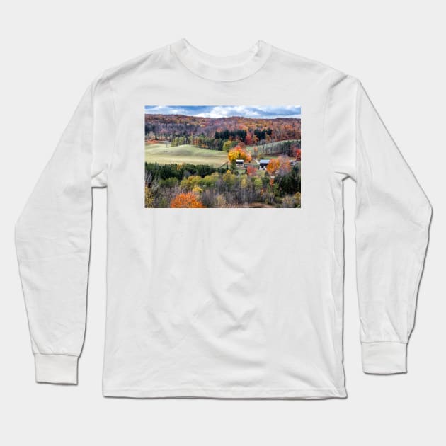 Fall Foliage In Hockley Valley Long Sleeve T-Shirt by Robert Alsop